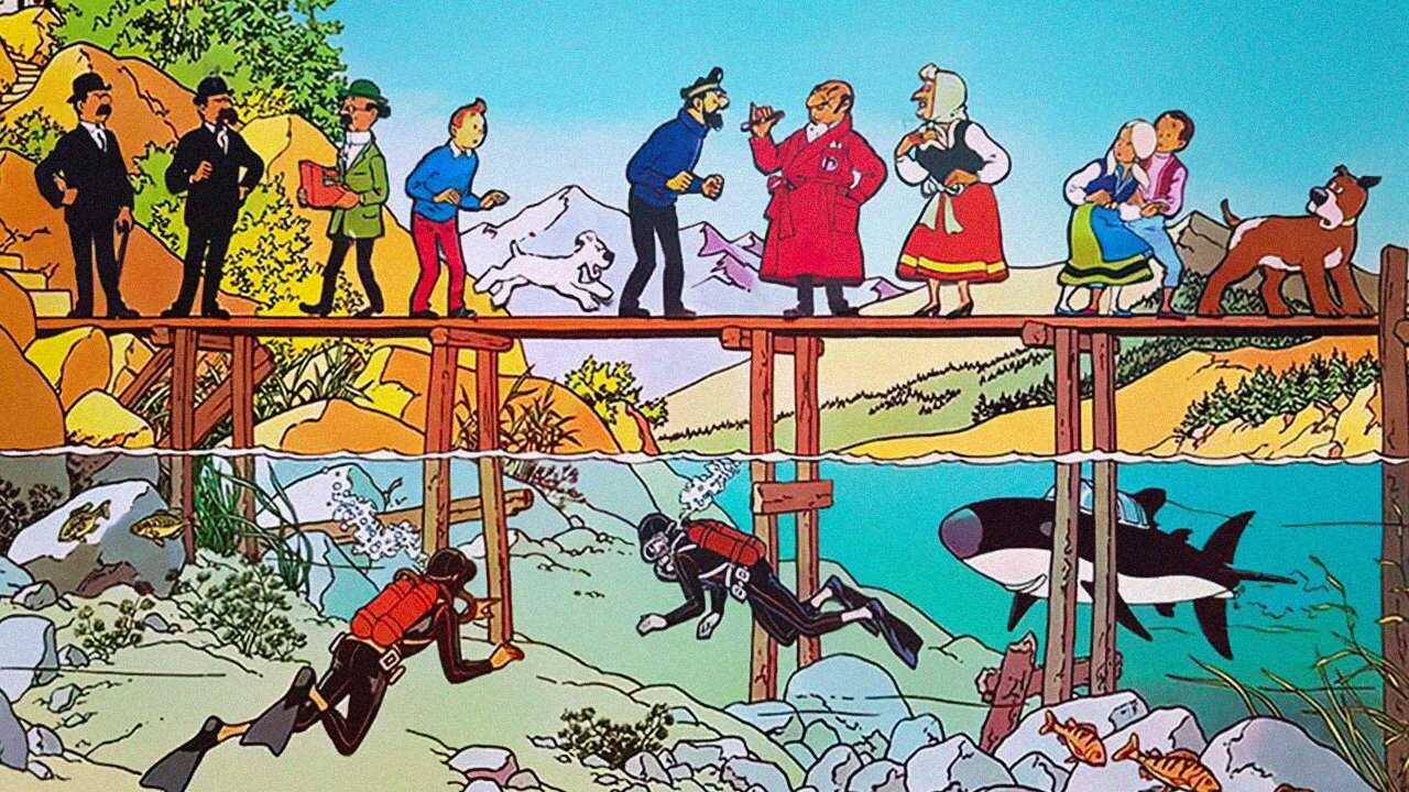 Tintin et le lac aux requins 0